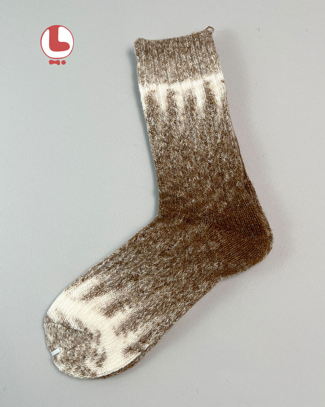 جوراب زنانه پشمی ساقدار COCO & HANA بافت کبریتی رنگی