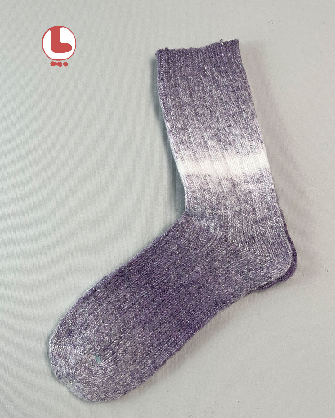 جوراب زنانه پشمی ساقدار COCO & HANA بافت کبریتی رنگی