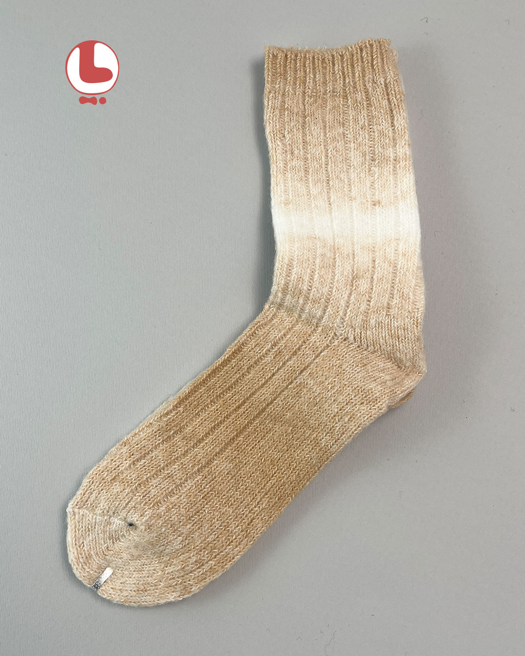 جوراب زنانه پشمی ساقدار COCO & HANA بافت کبریتی رنگی