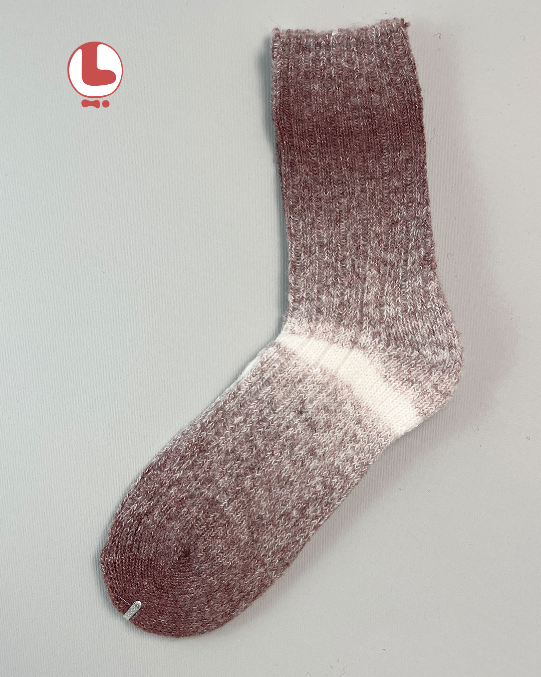 جوراب زنانه پشمی ساقدار COCO & HANA بافت کبریتی رنگی